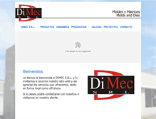 Tablet Screenshot of dimecsrl.com.ar